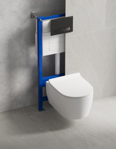 Flush-mount toilet kits