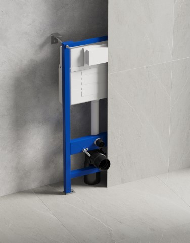 Flush-mounted toilet frames