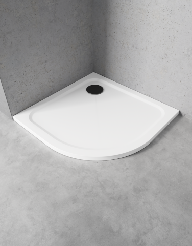 Semicircular shower trays