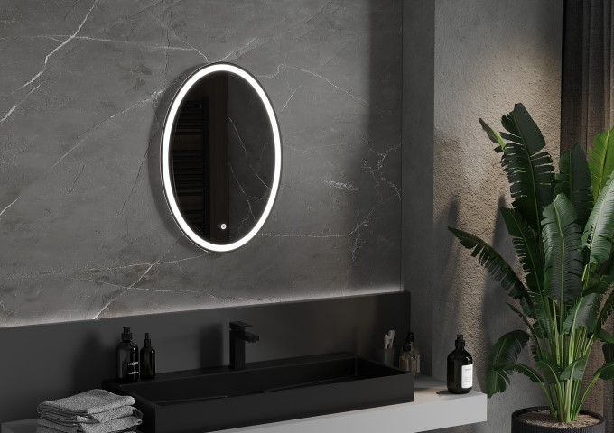 Bathroom Mirrors with LED Lighting 60x80cm