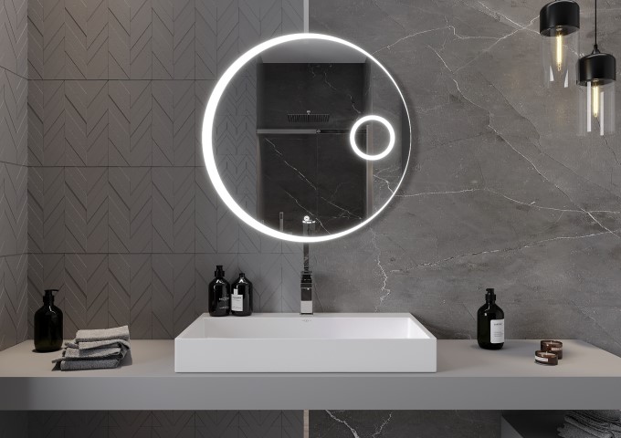 Bathroom Magnifying Mirrors with LED