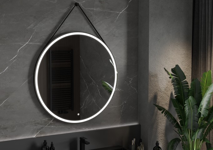 Bathroom Mirrors in Black Frame
