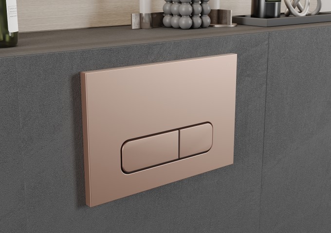 Flush Buttons Rose Gold