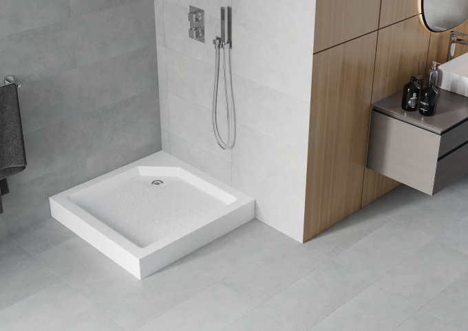 high square shower tray