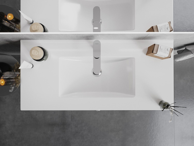 Bathroom cabinet with a 45 cm sink