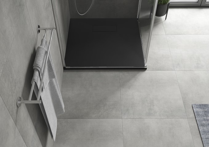 modern square shower trays