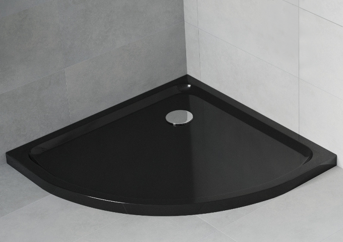 semicircular shower trays