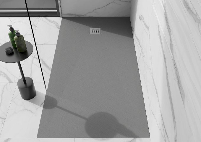 low rectangular shower tray