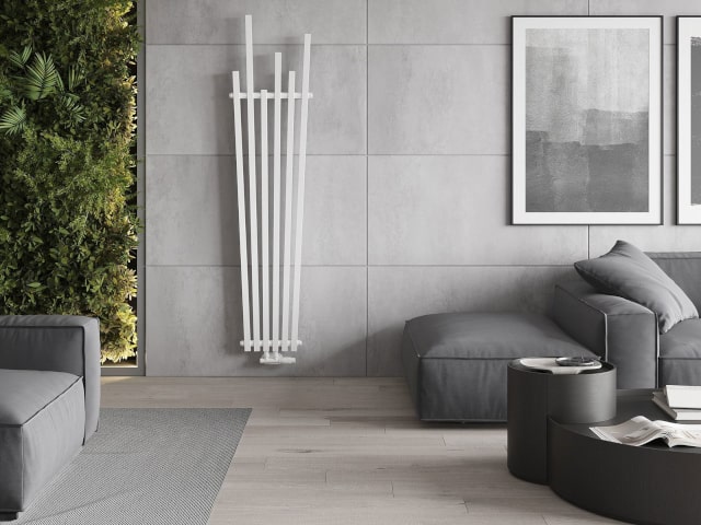 White Decorative Radiator in a Room