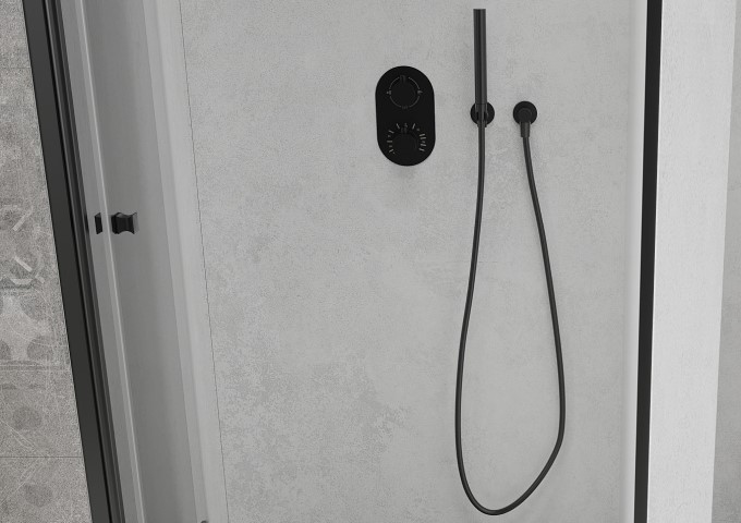 black shower hose