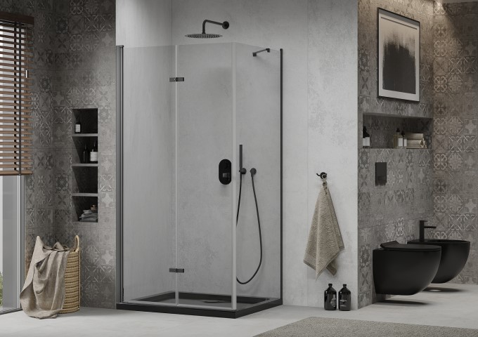 Shower Cabins with Tray and Folding Doors