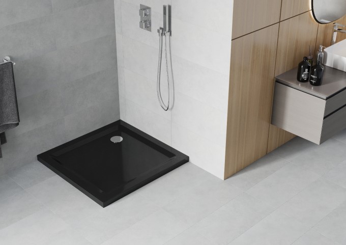 Black Square Shower Trays