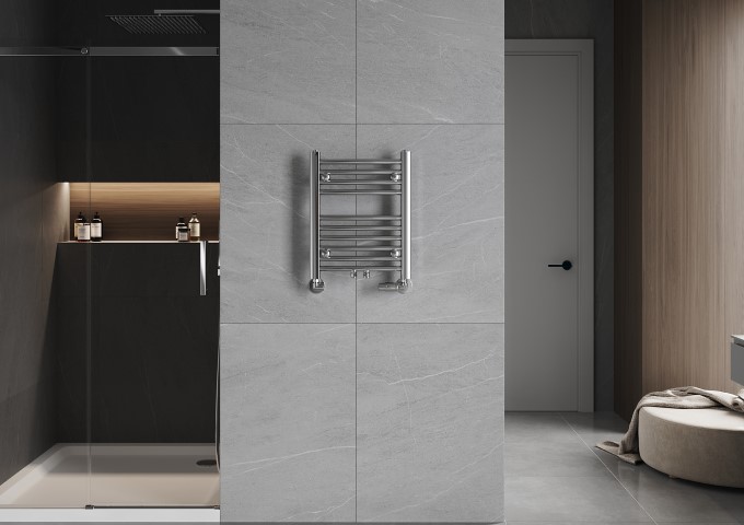 bathroom radiator chrome