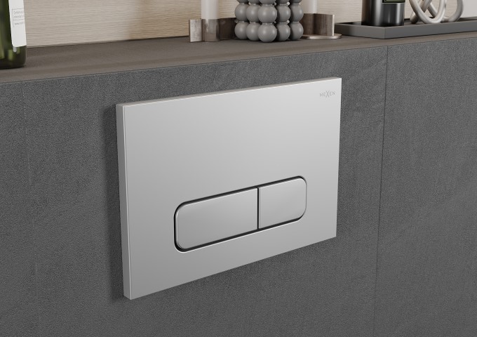 Flush Buttons Chrome Matte
