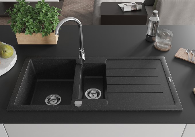 Chrome Kitchen Faucets with Pull-Out Spout