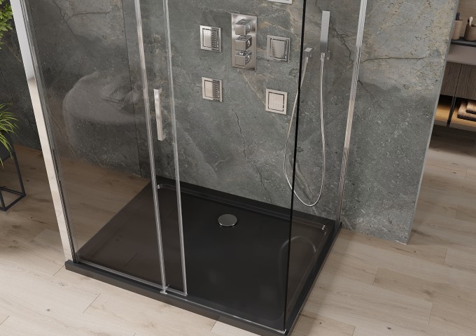 Wall-Mounted Shower Cabins 80x80 cm