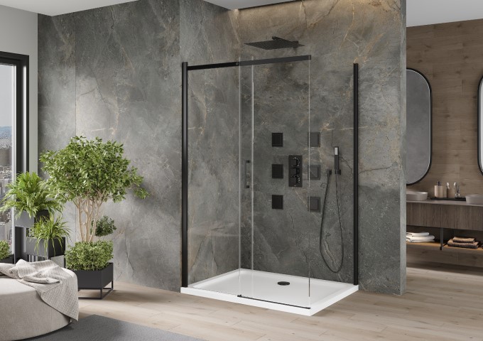 Rectangular Shower Enclosures with Tray