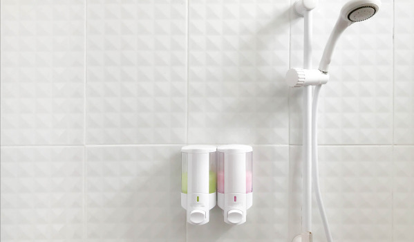 At what height should the soap dish be mounted?