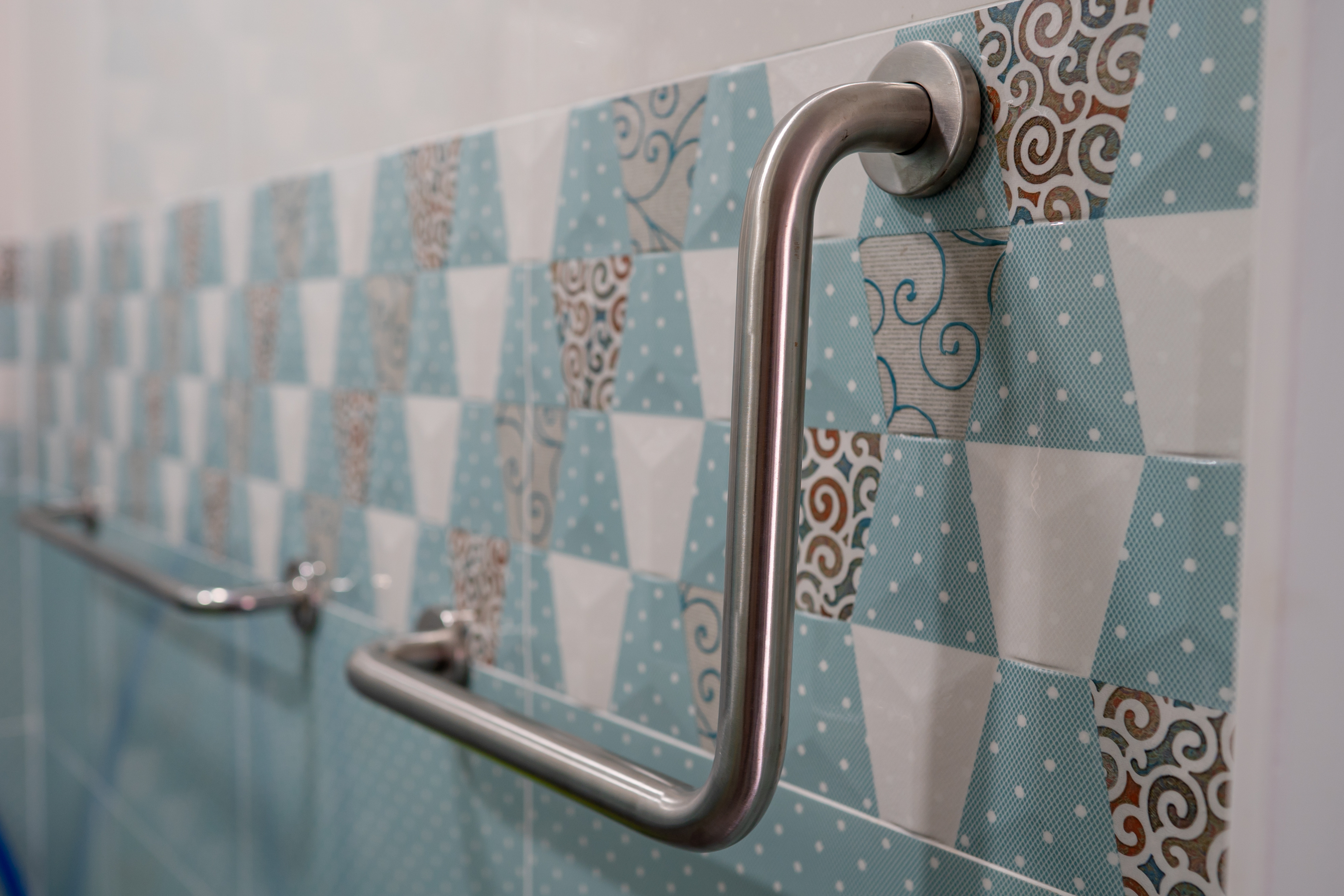 Where is the best place to install wall handrails?