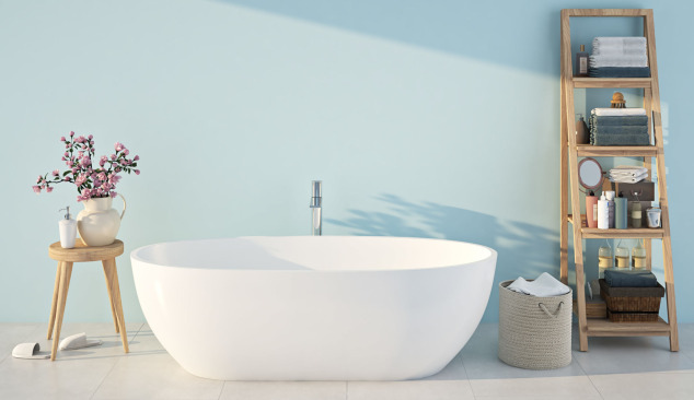 What should you consider before purchasing a freestanding bath?