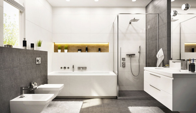What material should you choose for a rectangular bath?
