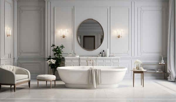 Soft Luxury - Fashionable Bathroom in Glamour Style