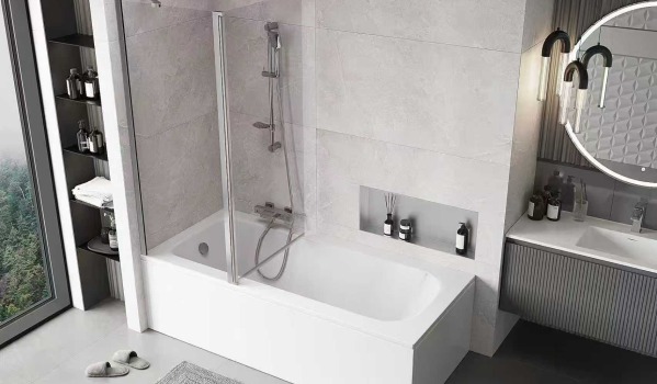 Bathtub with a Screen – Practical 2-in-1 Solution