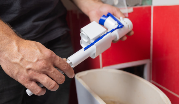 How to descale the toilet flush?