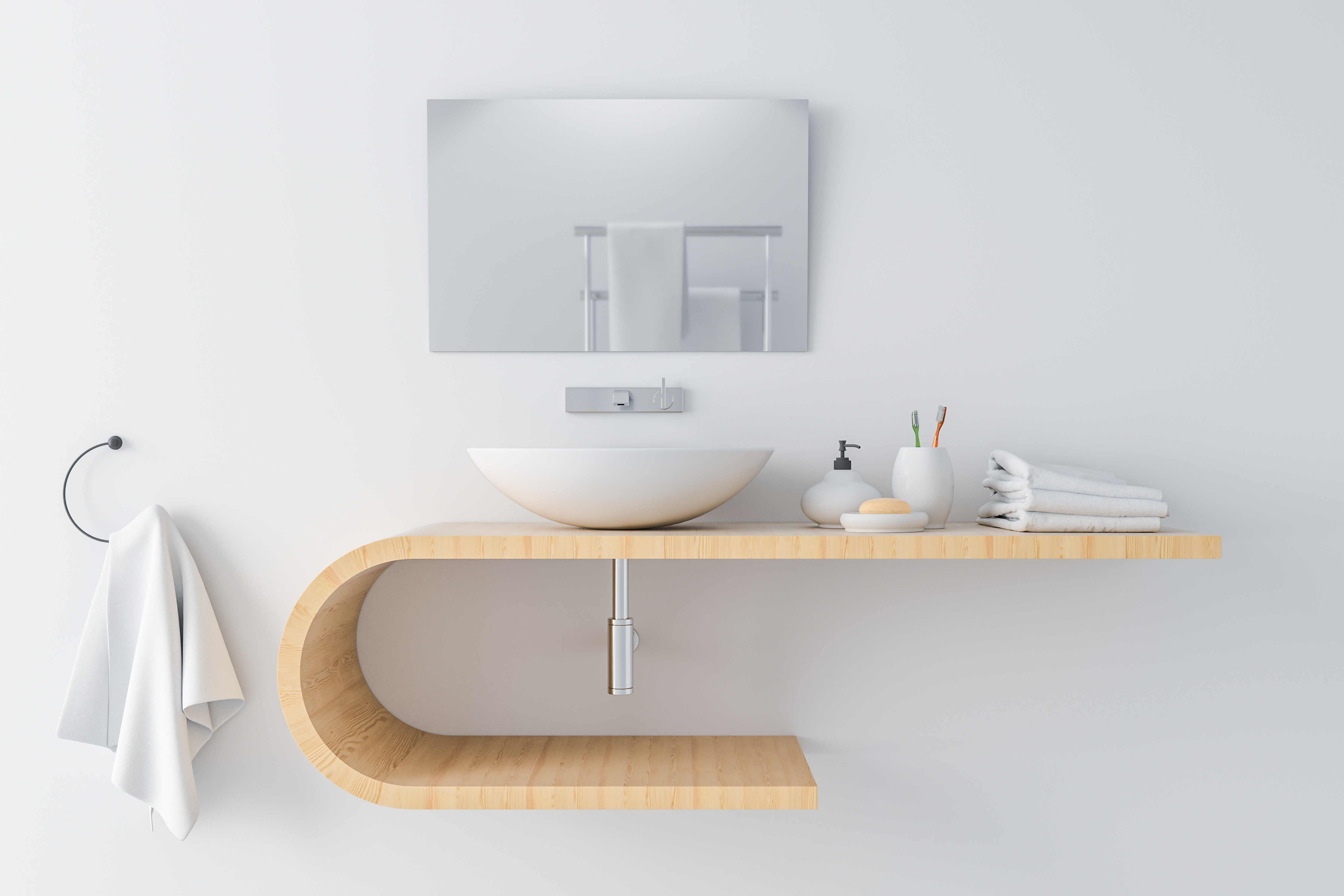 Where to hang a towel by the sink?
