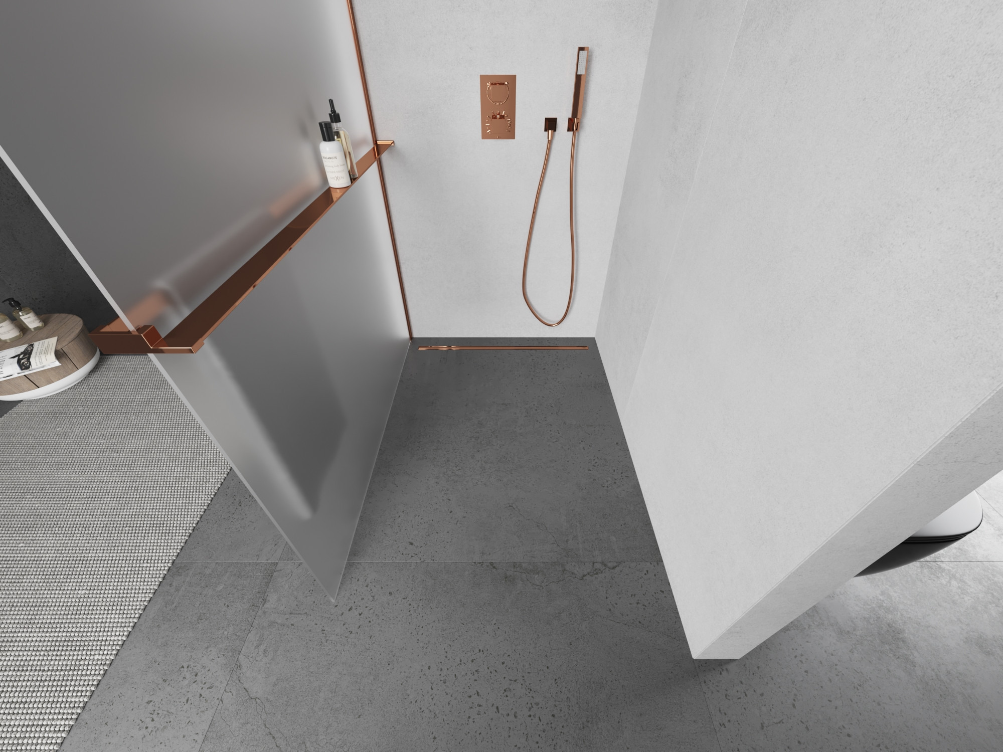 Exclusive Rose Gold in the Bathroom