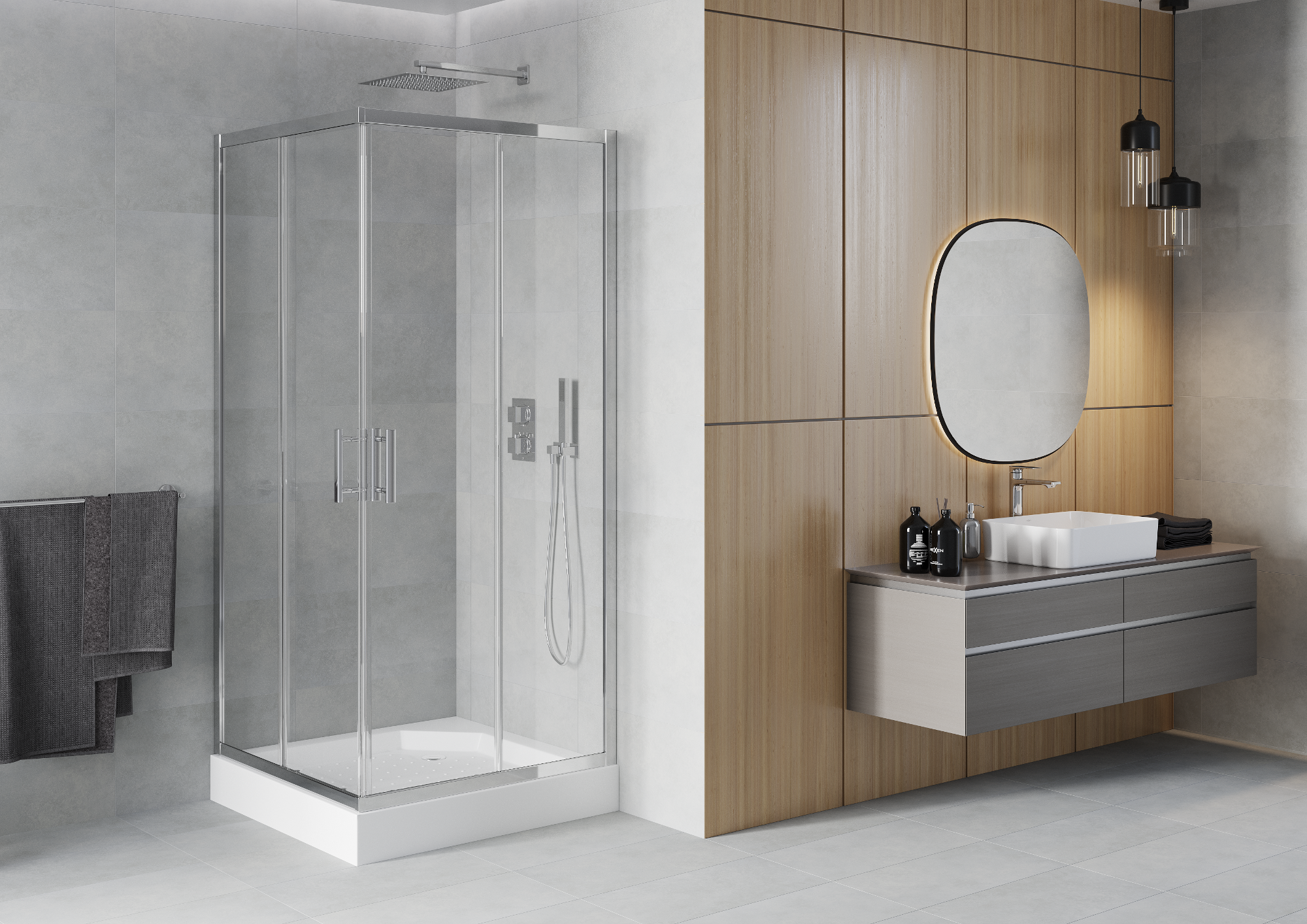 The Range of Adjustment in Shower Cubicles