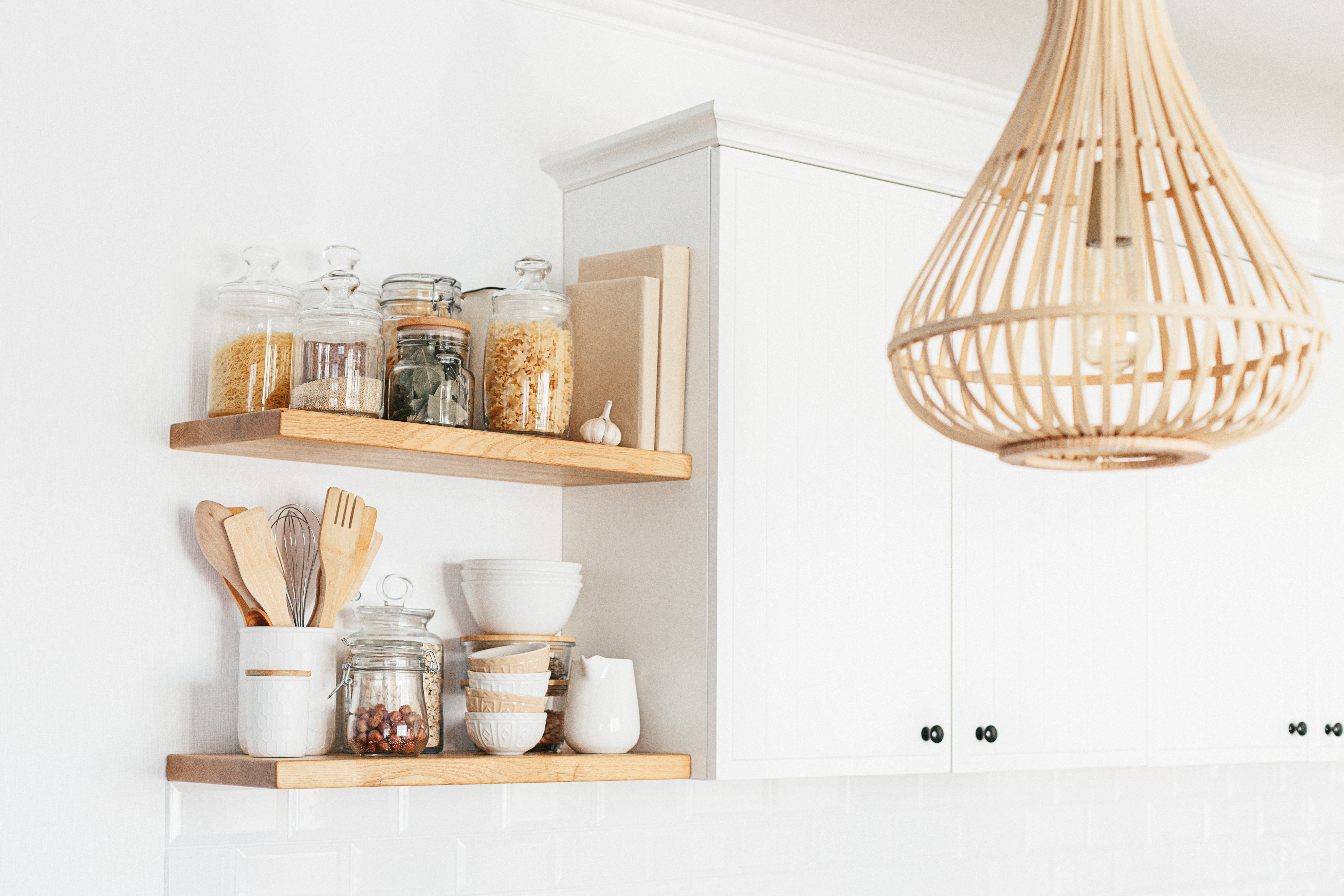 Shelves in the Kitchen