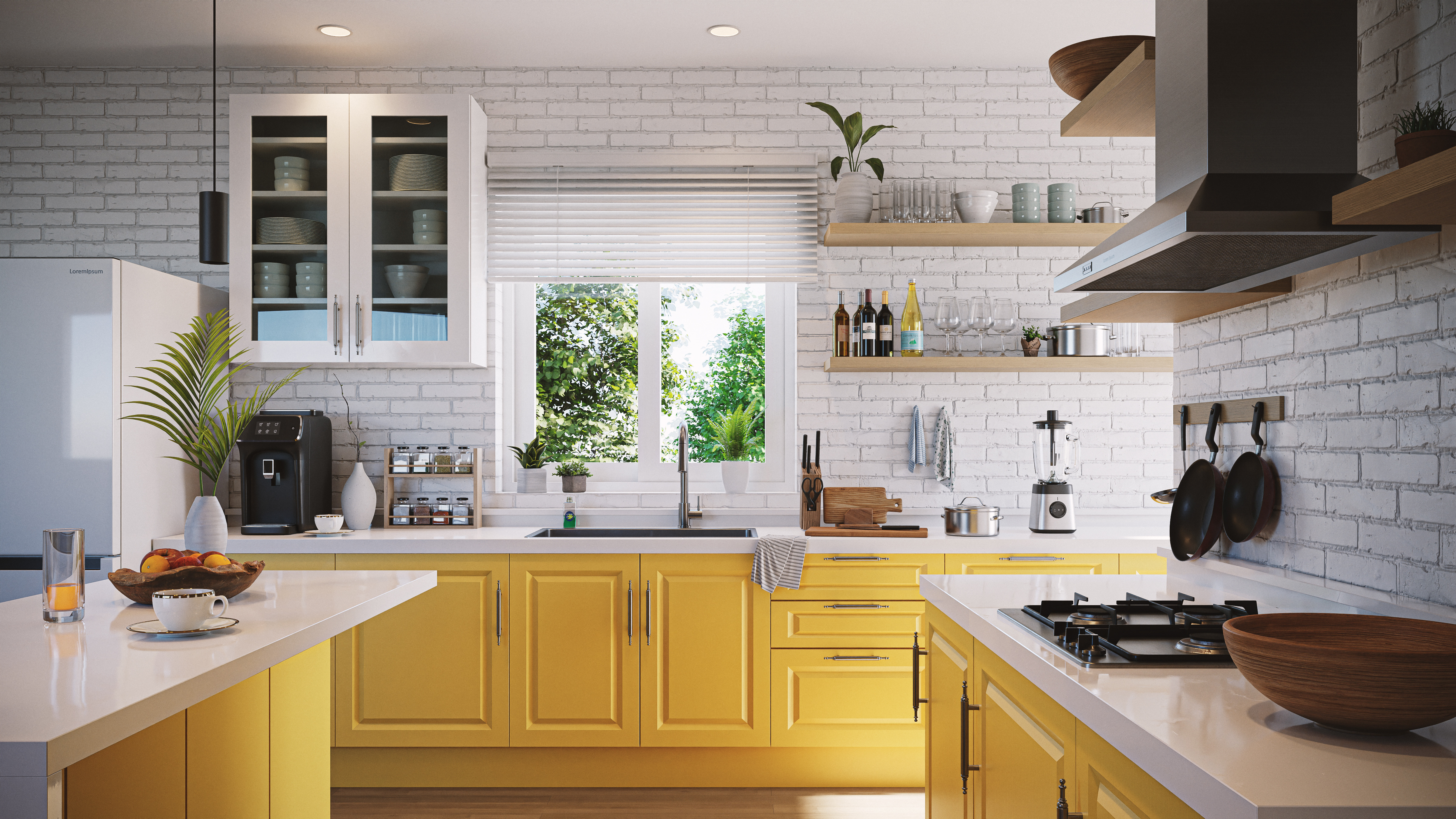 Brick Wall in the Kitchen