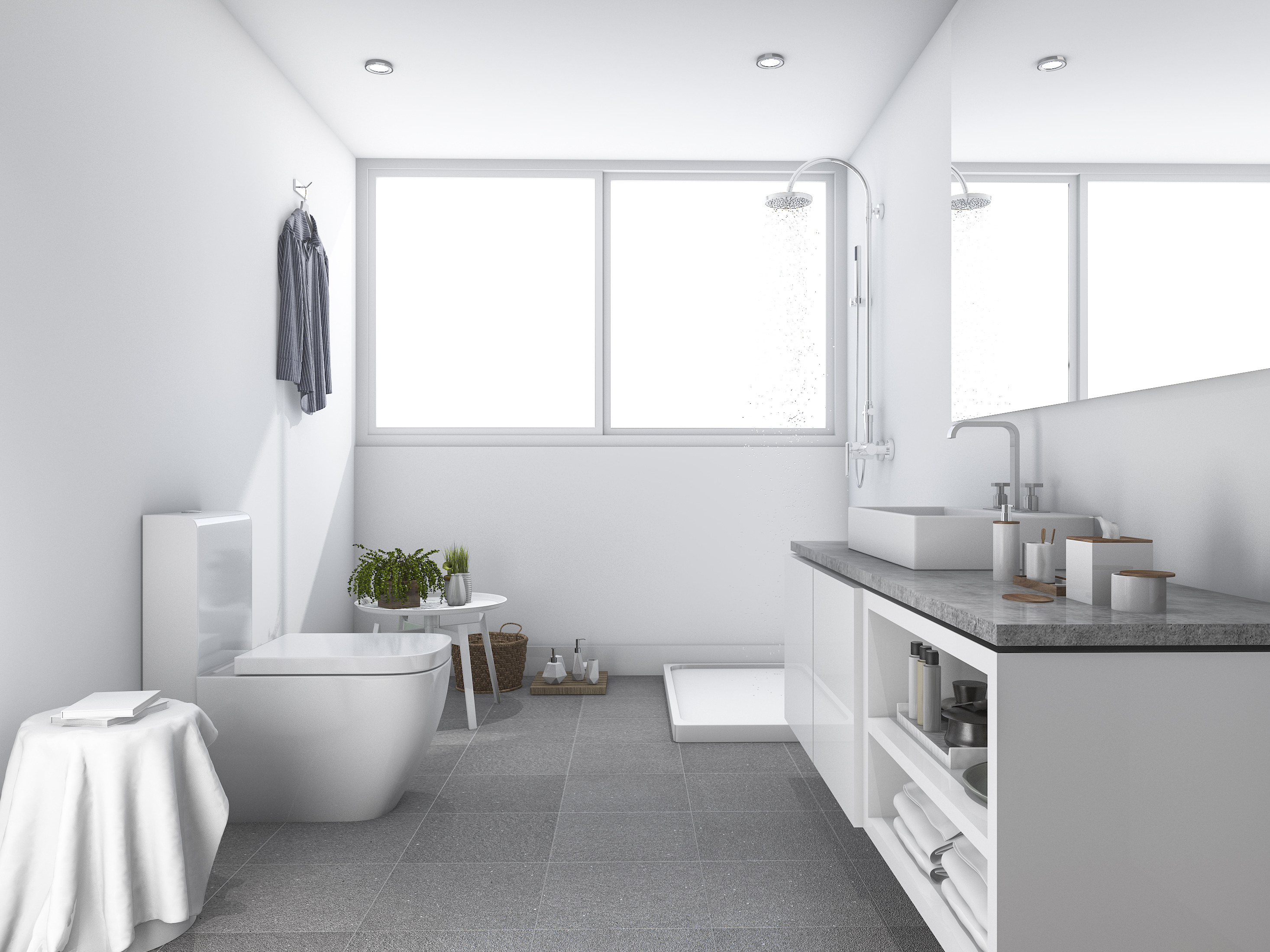 Placement of Rectangular Shower Trays in the Bathroom