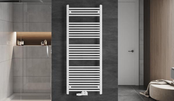 Ladder Radiator in the Bathroom
