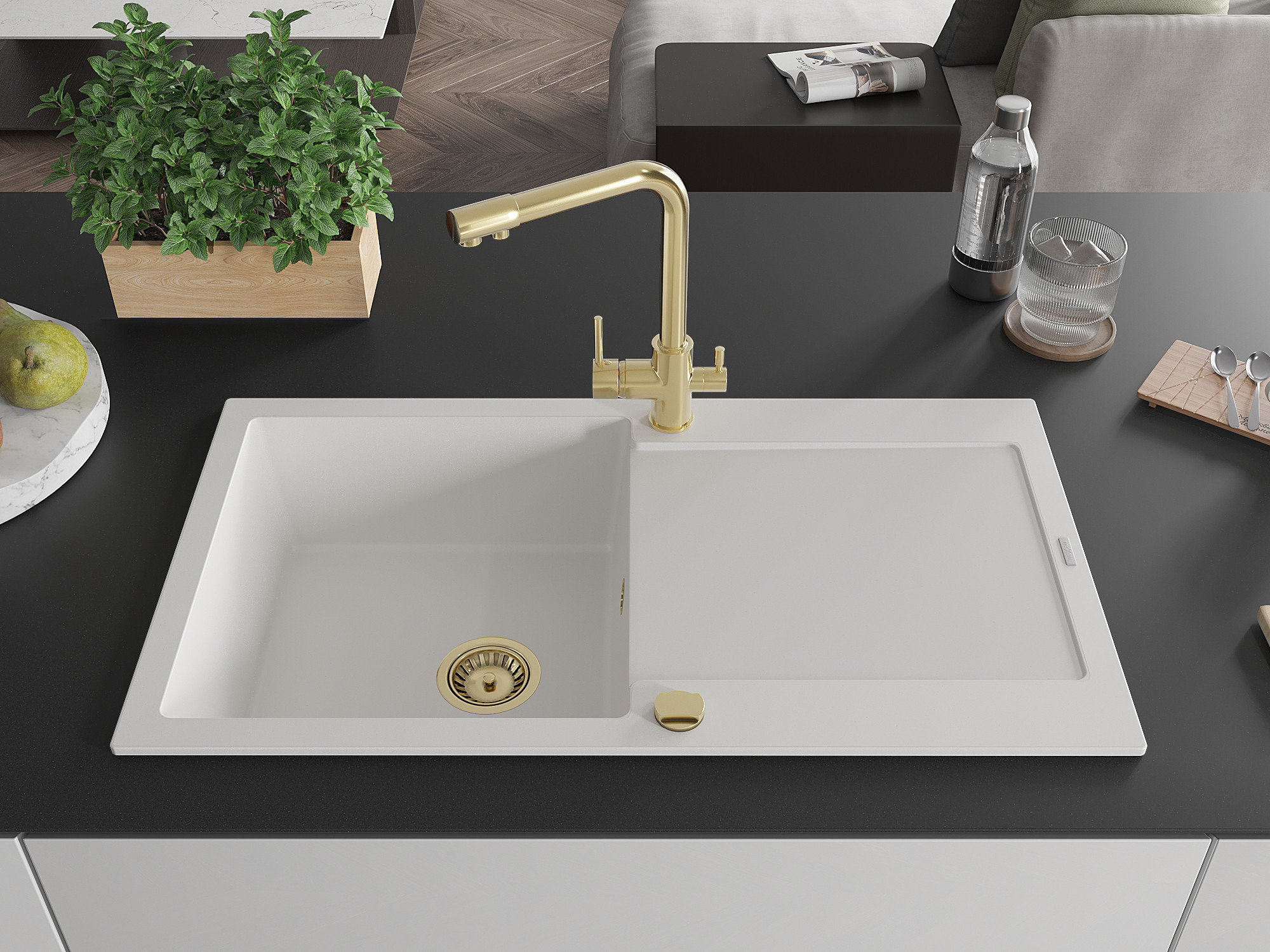 Luxury Gold Kitchen Faucet