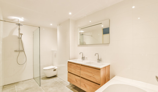 Bathroom mirrors large or small?