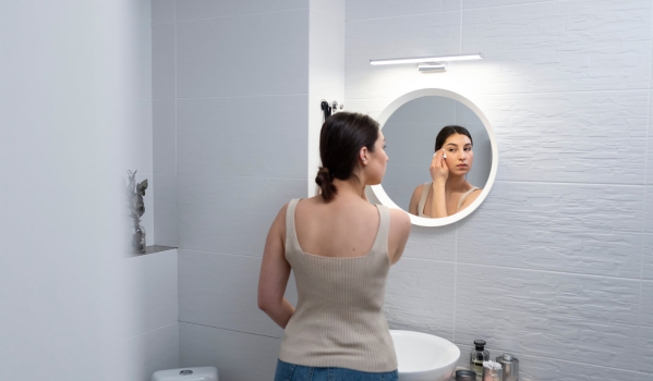 How to illuminate a bathroom mirror? What bulb wattage for the bathroom?