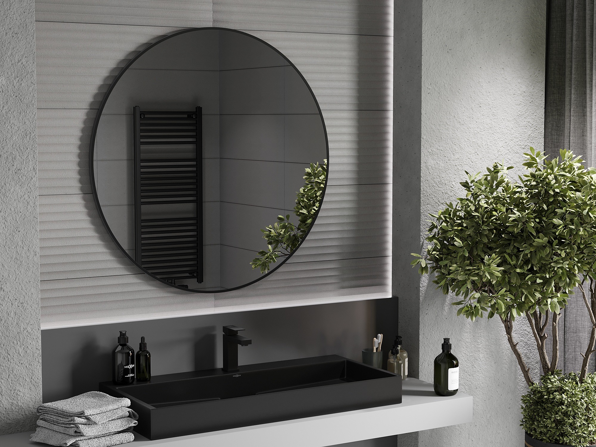 Dark Bathroom in Industrial Style