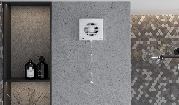 Can a bathroom fan be above the shower?