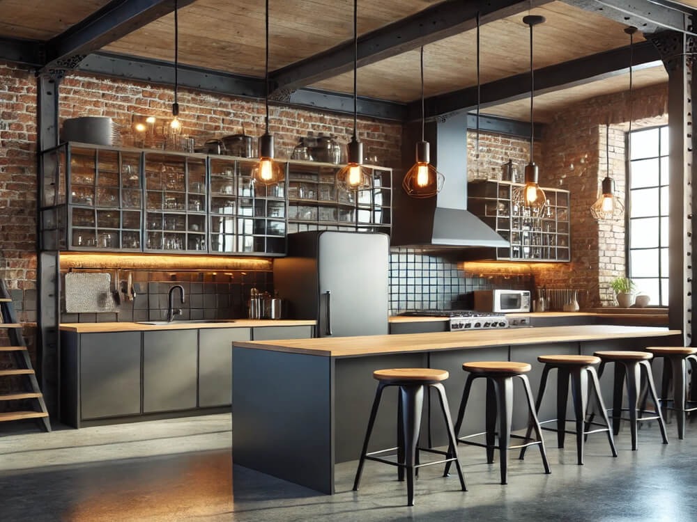 How to Arrange a Kitchen in Industrial, Loft Style?