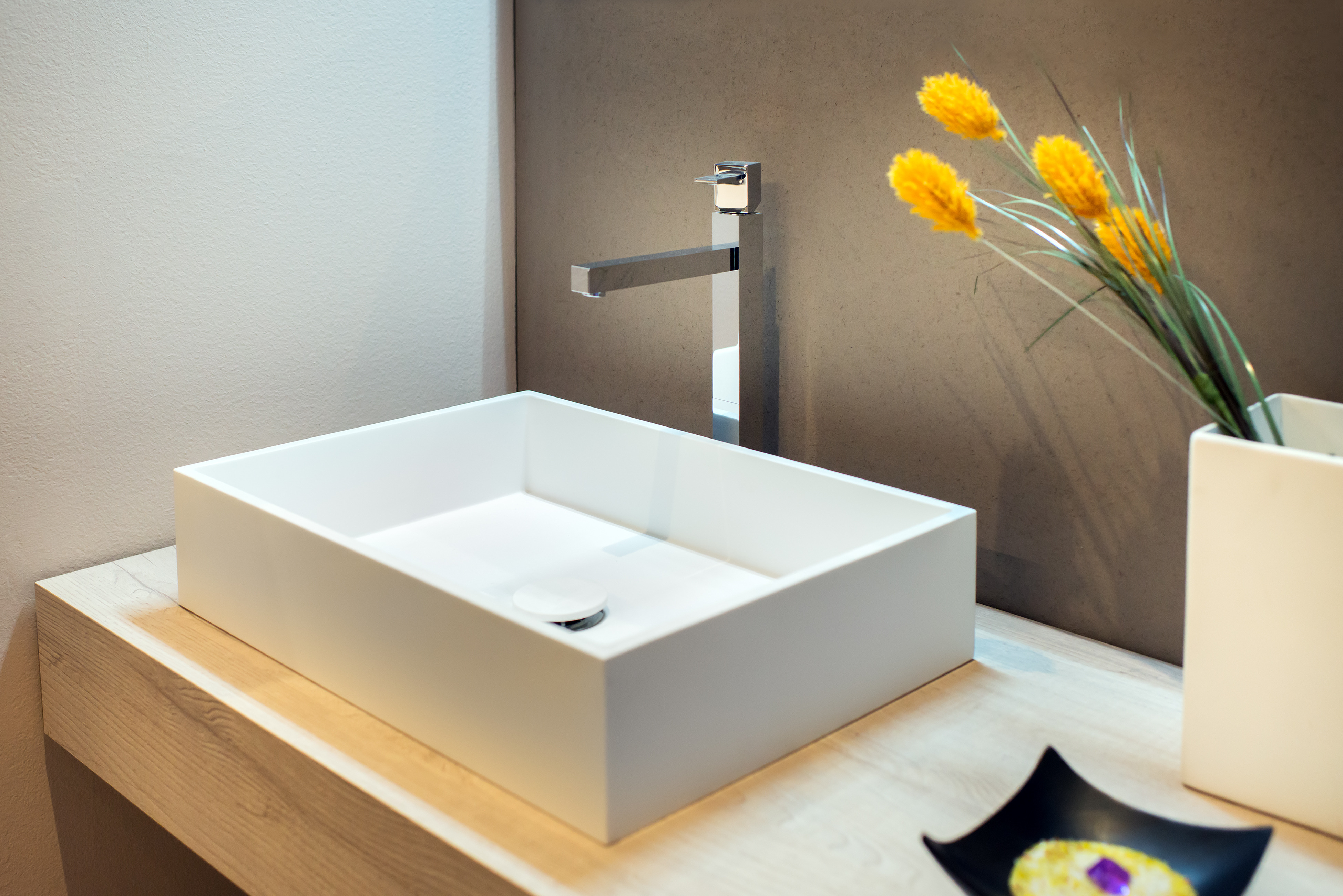 What faucet for a countertop sink?